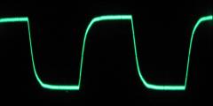 10キロヘルツ・方形波の出力波形